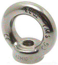 Ecrou a anneau - inox a4 - type din 582